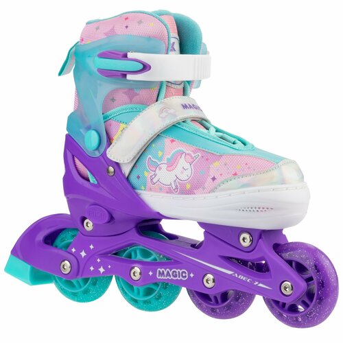 Раздвижные роликовые коньки Alpha Caprice Ck-sk-p320-30 Violet (антистресс сквиш лапка в подарок) размер L (37-40)