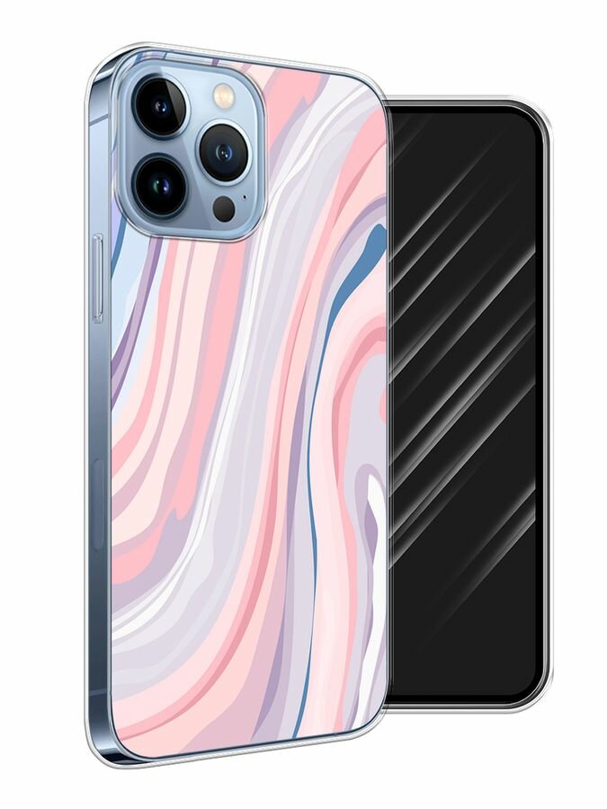 Чехол на Apple iPhone 13 Pro Max / Айфон 13 Про Макс с принтом Слои краски