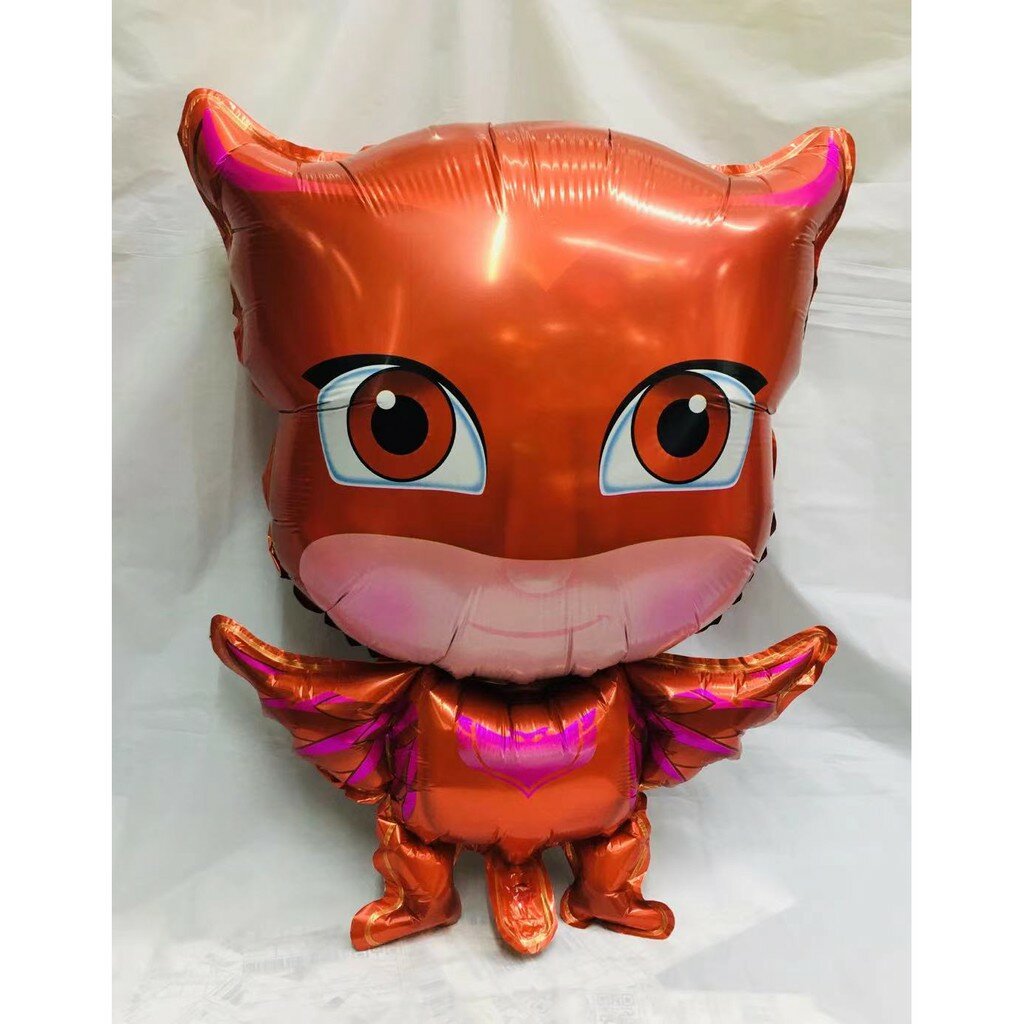 Красивый фольгированный шарик из мультика "герои в масках" для дней рождений или вечеринок красный 1 шт