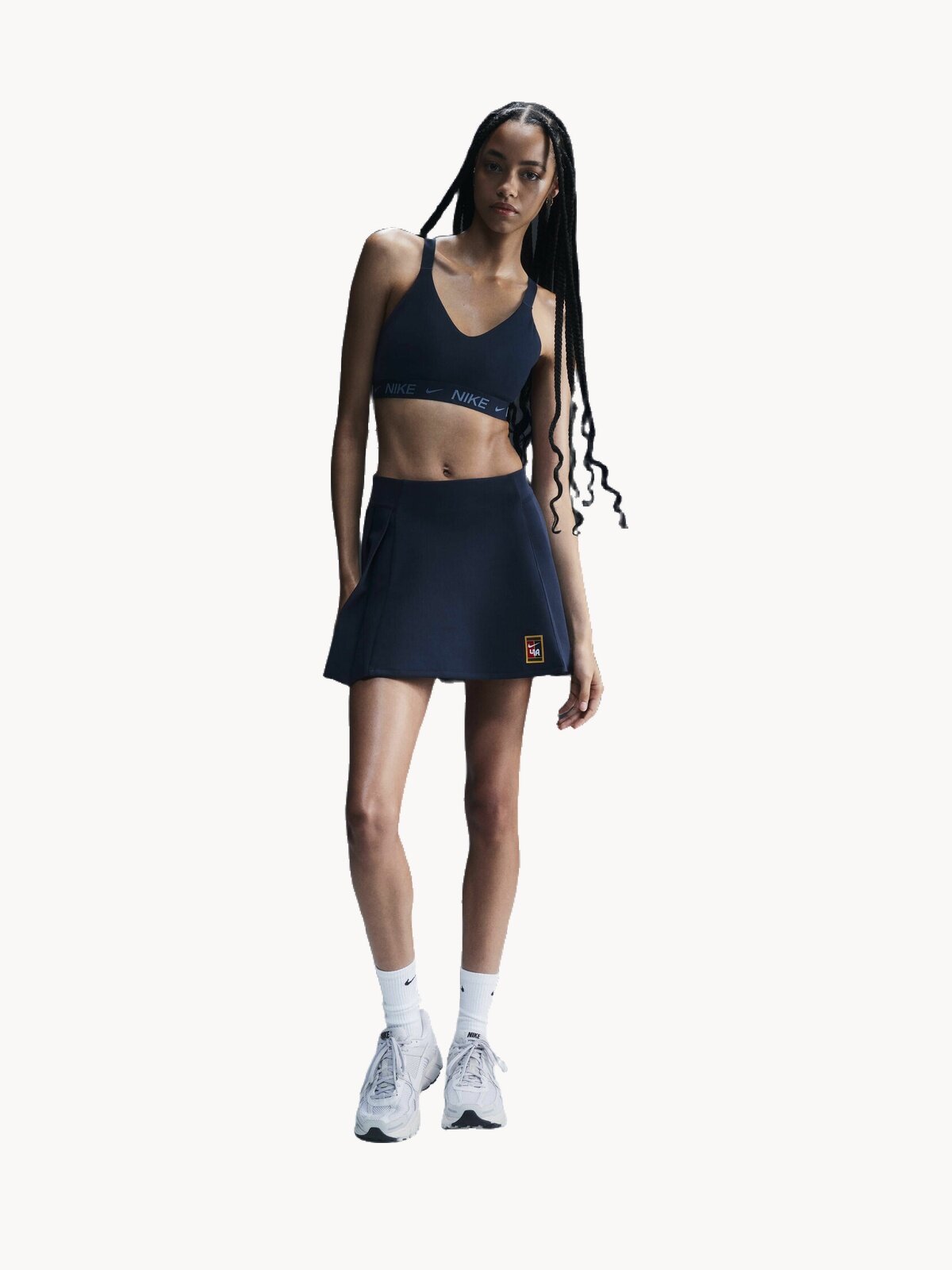 Кроп-топ NIKE Indy, размер L, темно-синий