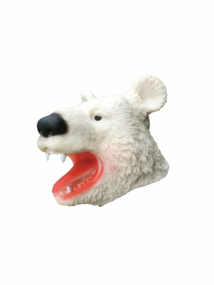 Игрушка-перчатка Медведь, белый — фото 1