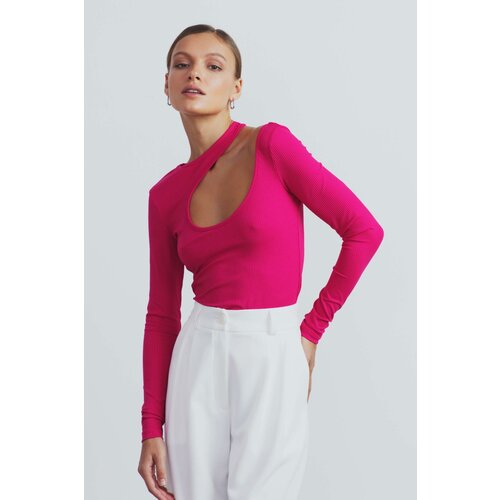 фото Лонгслив charmstore, размер l, фуксия