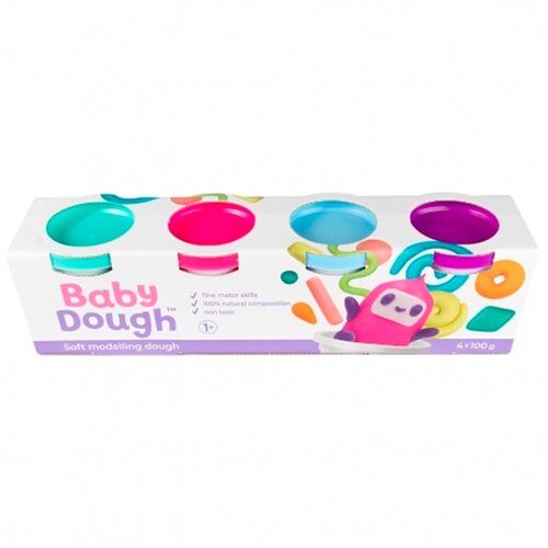 Набор ДТ Тесто для лепки BabyDough набор 4 цв. №1 BD016