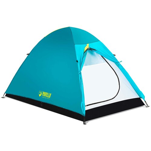 Палатка трекинговая двухместная Bestway Activebase 2 Tent 68089, бирюзовый палатка трекинговая двухместная bestway coolmount 2 pop up 68086 бирюзовый