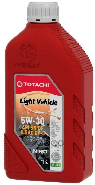 TOTACHI Totachi Niro Lv Semi-Synthetic Sae 5W-30 Api Sp/Sn Plus 1Л