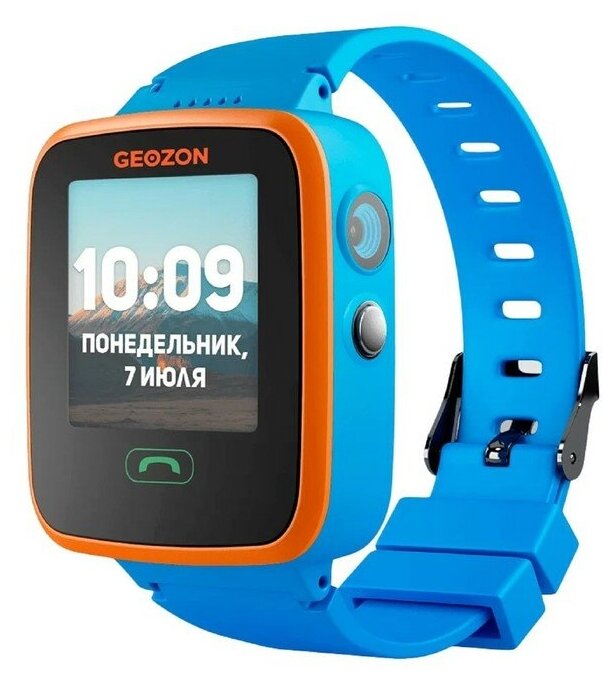 Детские смарт-часы Geozon Aqua G-W04BLU 1.44" IPS SIM камера GPS 600 мАч синие