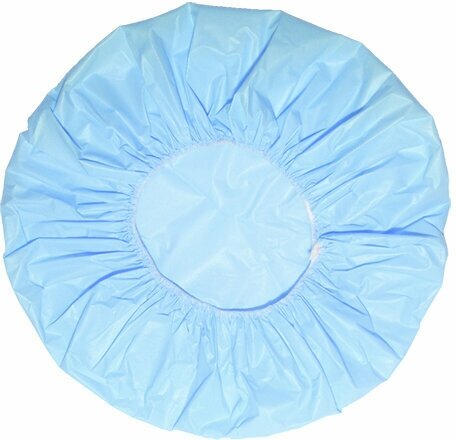 фото Beauty Format Шапочка многоразовая для душа голубая 25 см/ Шапочка для душа / для окрашивания волос / для масок / для ухода за волосами/