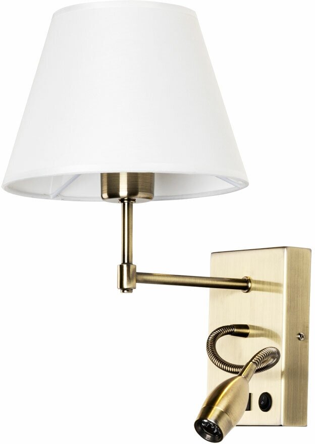 Бра Arte Lamp Elba A2581AP-2AB, E27, 60 Вт, кол-во ламп: 1 шт.