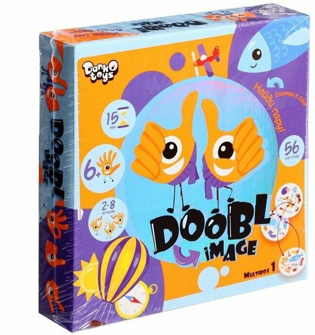 Детская настольная игра Двойная картинка серии Doobl Image, круглые карты DBI-01-01