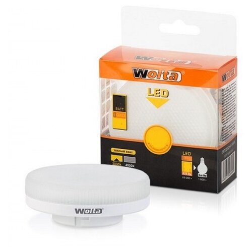 фото Лампа led wolta r75 12вт 1050лм gx53 6500к 1/100