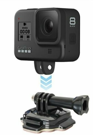 Junxing Крепление на шлем с поворотной платформой 360 Gopro, dji, action, insta360