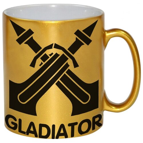 фото Золотая кружка gladiator , гладиатор drabs