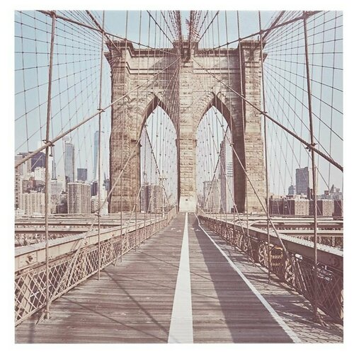 Картина на холсте Бруклинский мост 30x30 см