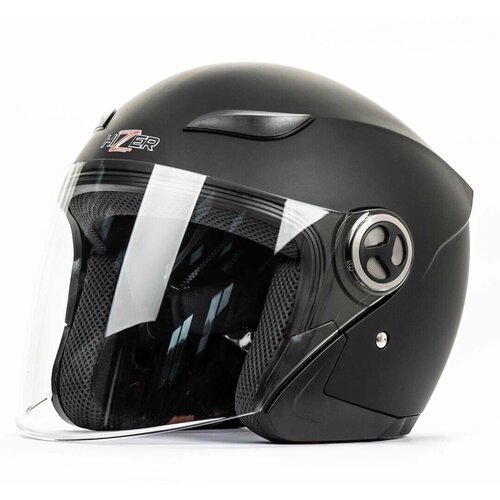 Шлем мото открытый HIZER B208 #3 (XL) blue/black (2 визора)