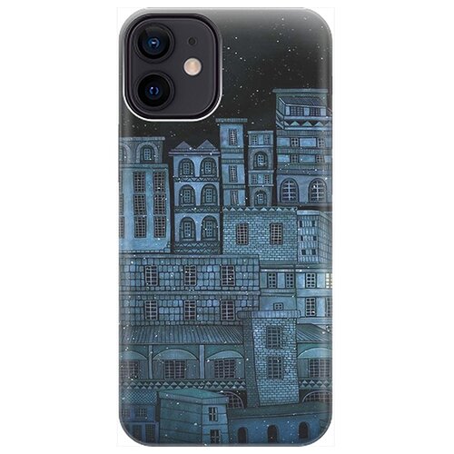 фото Re:pa чехол - накладка artcolor для apple iphone 12 mini с принтом "ночь над городом"