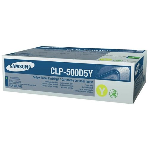 Картридж Samsung CLP-500D5Y, 5000 стр, желтый картридж samsung clp y350a 2000 стр желтый