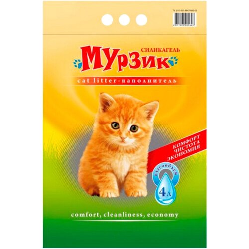 Мурзик Силикагель наполнитель силикагелевый для туалета кошек (4 + 4 л) aromaticat классика наполнитель силикагелевый для туалета кошек 3 3 л