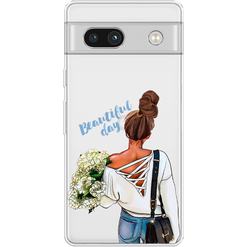 Силиконовый чехол на Google Pixel 7a / Гугл Пиксель 7a Beautiful day vector, прозрачный силиконовый чехол на google pixel 8 гугл пиксель 8 beautiful day vector прозрачный