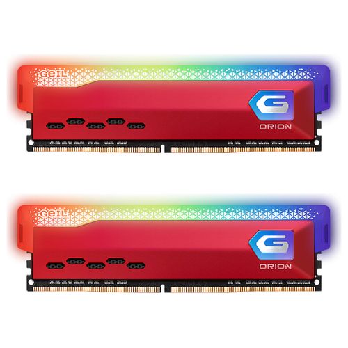 Модуль памяти Geil Orion DDR4 32GB(16GBx2) Dual PC4-25600 3200MHz RED RGB Gosr432gb3200c16bdc .