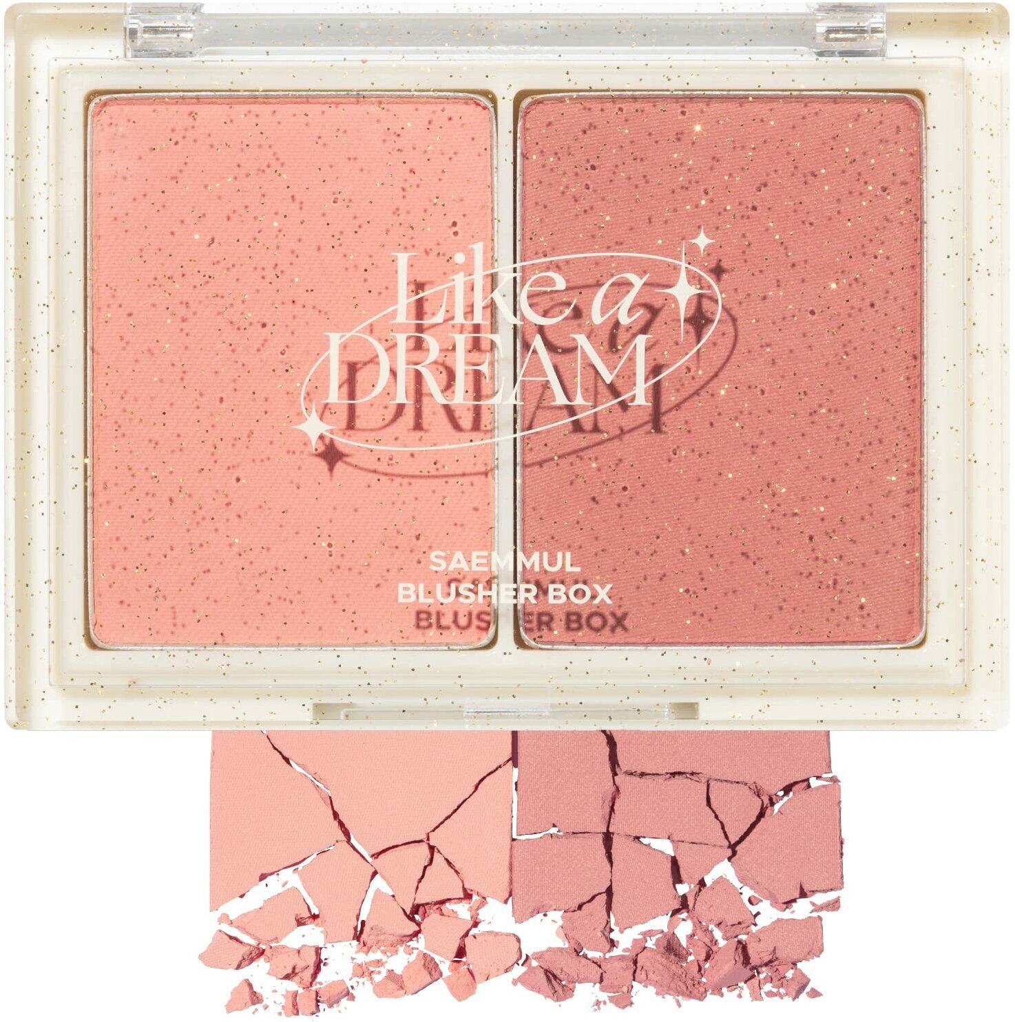 Двухцветные румяна The SAEM Like A Dream Saemmul Blusher - 01 Nude Peach (8 гр)