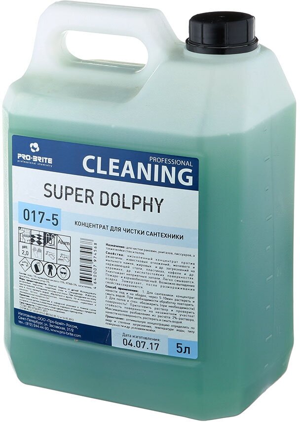 Pro-Brite гель для сантехники Super Dolphy 017, 5 л - фотография № 2