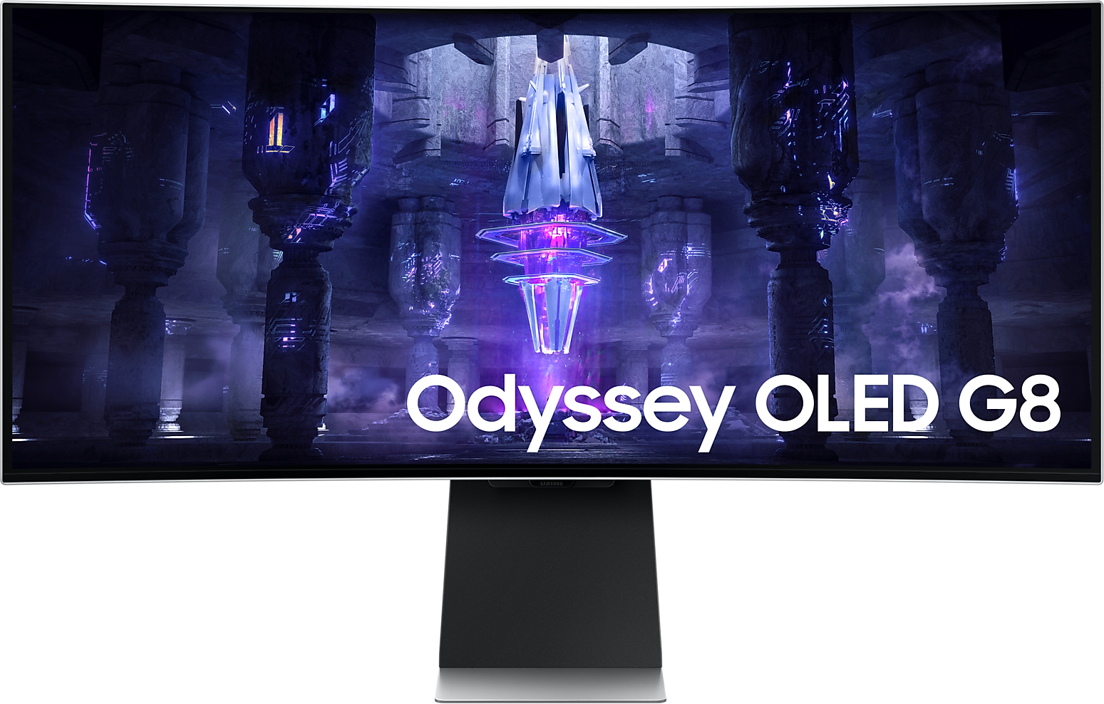 Монитор 34" Samsung Odyssey OLED G8 S34BG850SI, 3440х1440, 175 Гц, OLED, серебристый (ls34bg850sixci) - фото №1