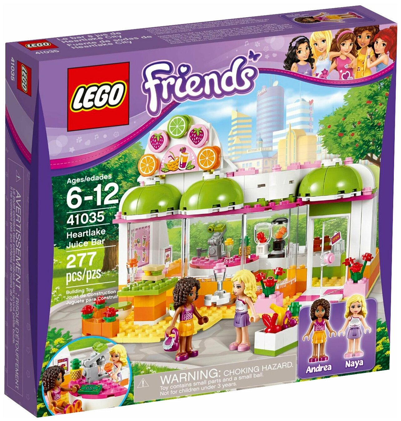 Конструктор LEGO Friends 41035 Хартлейк Сок-Бар, 277 дет.