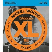 D'Addario EXL110 - Струны для электрогитары, Regular Light, никель, 10-46