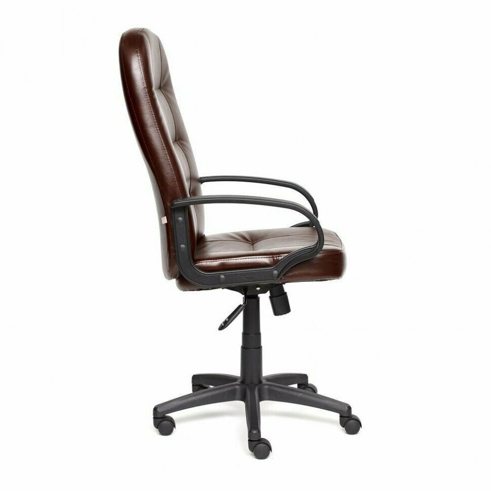 Компьютерное кресло TetChair Devon для руководителя, обивка: искусственная кожа, цвет: коричневый 2 TONE перфорированный - фотография № 5