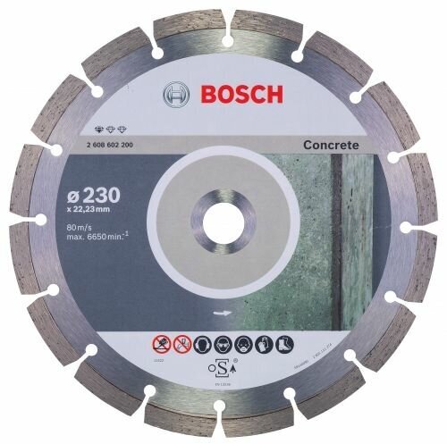 Диск алмазный Bosch 2.608.602.200 Standard for Concrete230-22,23 по бетону