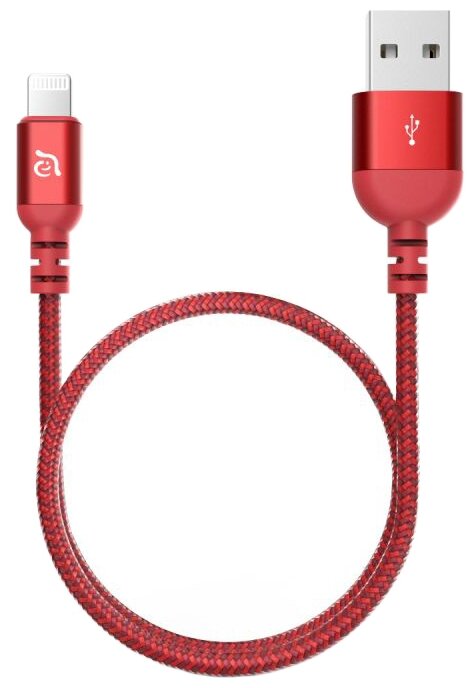 Кабель Adam Elements PeAk III USB - Lightning MFI 1.2 м красный фото 2