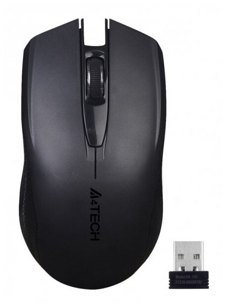 Мышь A4Tech Rechargeable 2.4G Mouse G11-760N Black USB