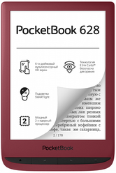 Электронная книга PocketBook 628 8 ГБ, красный