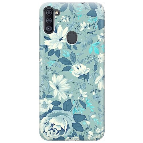 фото Re:pa чехол - накладка artcolor для samsung galaxy a11 / m11 с принтом "цветы на голубом"