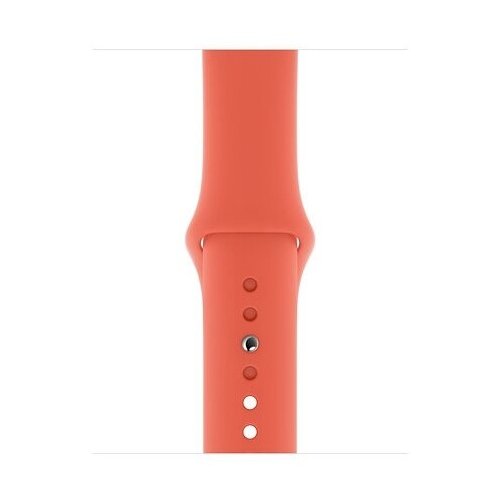Спортивный ремешок Gurdini (силиконовый) Apple Watch 42mm/44mm Clementine