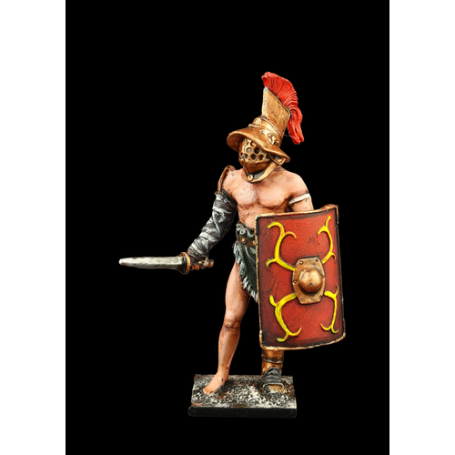 Оловянный солдатик SDS: Римский гладиатор Мирмилон оловянный солдатик sds гладиатор амазонка со щитом