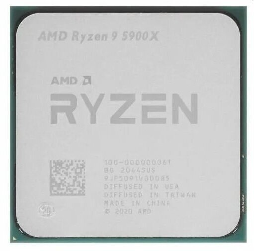 Центральный Процессор AMD RYZEN 9 5900X, 12C/24T (3.7/4.8GHz Max Boost,70MB,105W, AM4), BOX