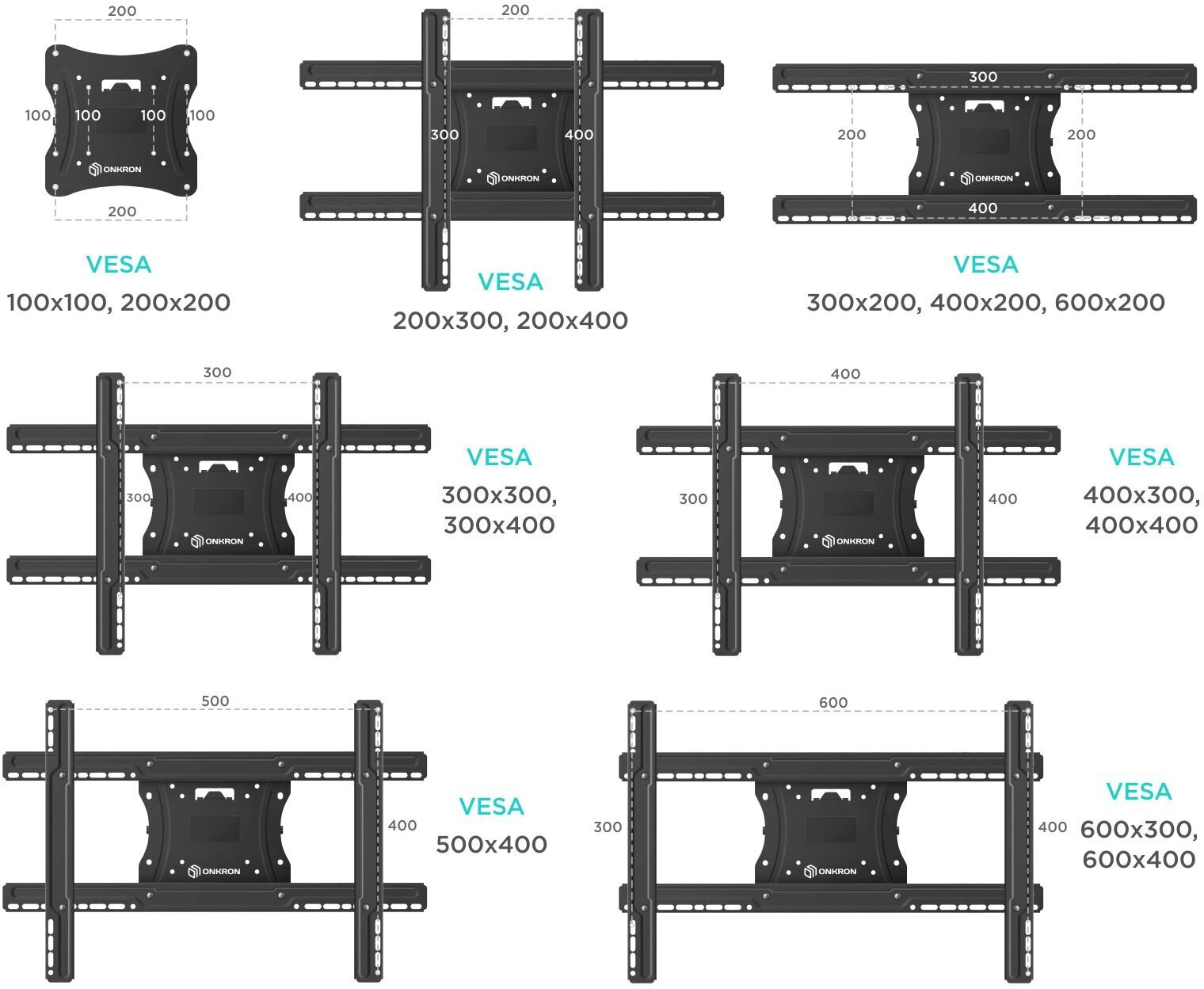 Кронштейн ONKRON M7L 40-75' — фото 1