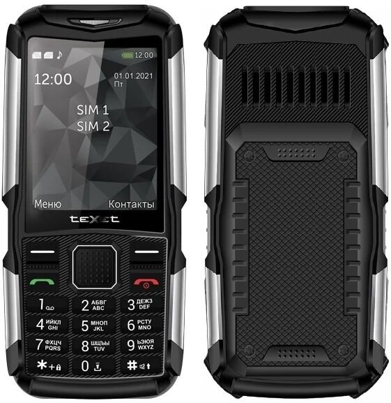 Телефон Texet TM-D314 Dual Sim Black (Черный)