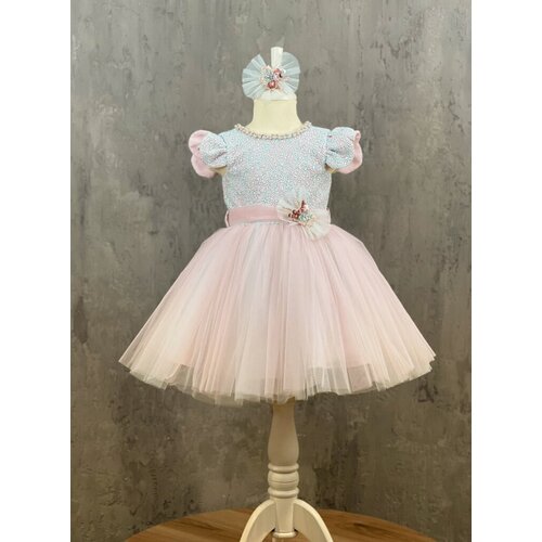Платье нарядное для девочки (Размер: 98), арт. 2222, цвет Розовый