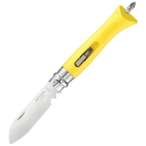 фото Нож многофункциональный opinel №09 diy желтый
