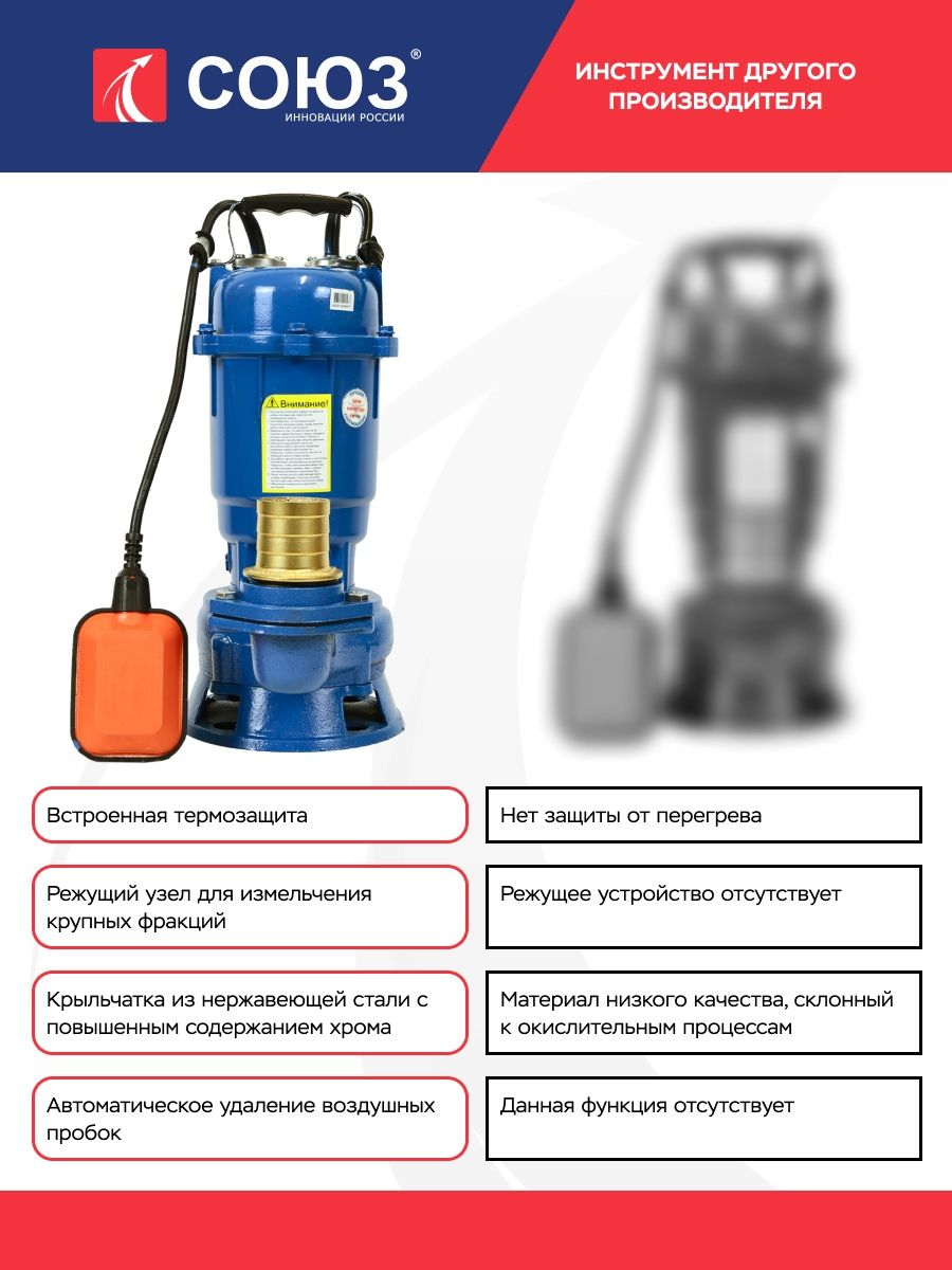 Дренажный насос СОЮЗ - фото №15