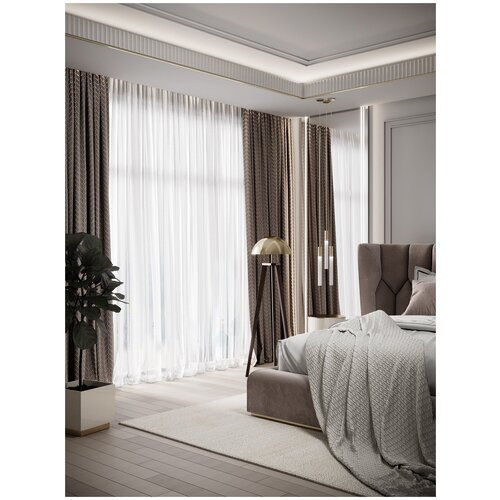 1. Decoracion Textil / Тюль-Вуаль ширина 600 см. высота 260 см.