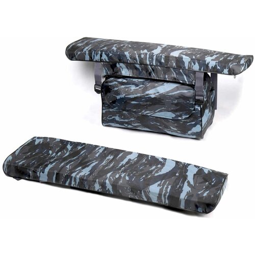 фото Комплект из двух мягких накладок для сидений лодки с сумкой, gaoksa, 65*20*4см, оксфорд (синий)