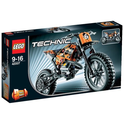 LEGO Technic 42007 Кроссовый мотоцикл, 253 дет. мотоцикл кроссовый эндуро roliz kt150 8a i asterix