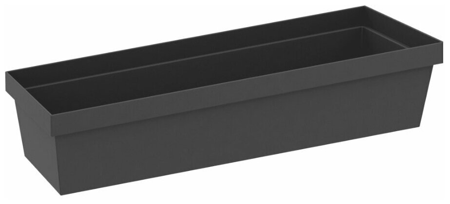 Контейнер для хранения на рейлинг 10x30x6.7 см цвет чёрный