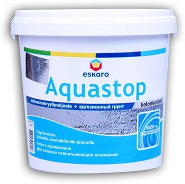 Грунт адгезионный eskaro aquastop betoncontaсt 1,5кг, арт.13946