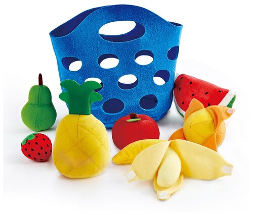 Набор продуктов Hape Toddler Fruit Basket E3169 синий