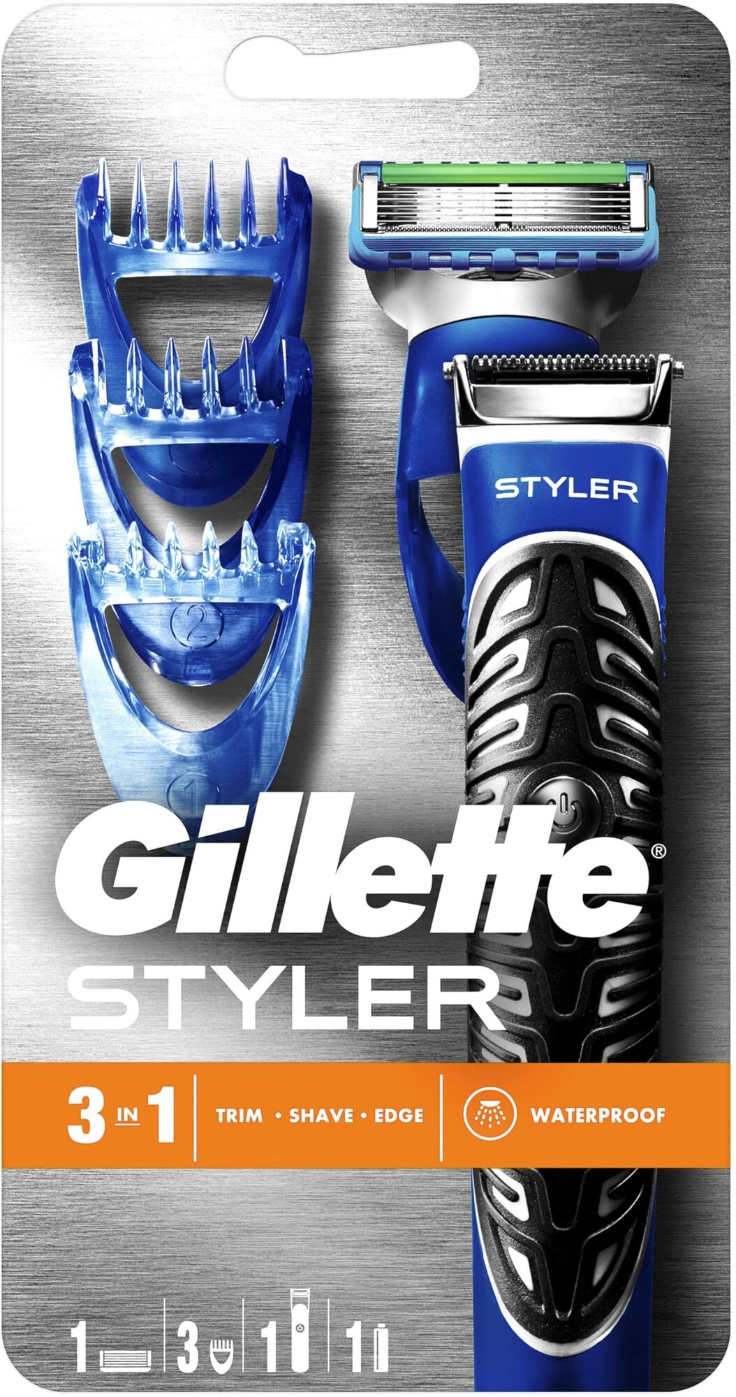 Бритва-стайлер Gillette Fusion5 ProGlide Styler, 1 сменная кассета ProGlide Power + 3 насадки для моделирования бороды/усов - фото №18