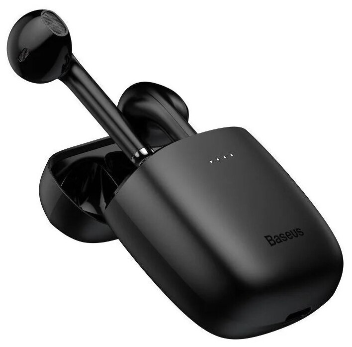 Беспроводные наушники Baseus Headphone Bluetooth Encok True Wireless Earphones W04, черный